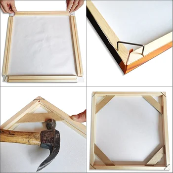 액자 녹나무 원목 프레임, 캔버스 자수, 다이아몬드 페인팅용 가족 선물, 공장 직송, 간단한 DIY