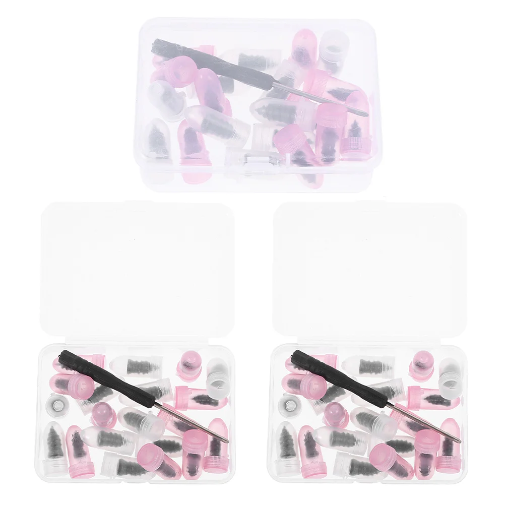 

3 Boxes Tire Repair Kit Vacuum Tyre Nails for Bike Motorcycle Quick Fix Tools Heavy Duty Rubber Black