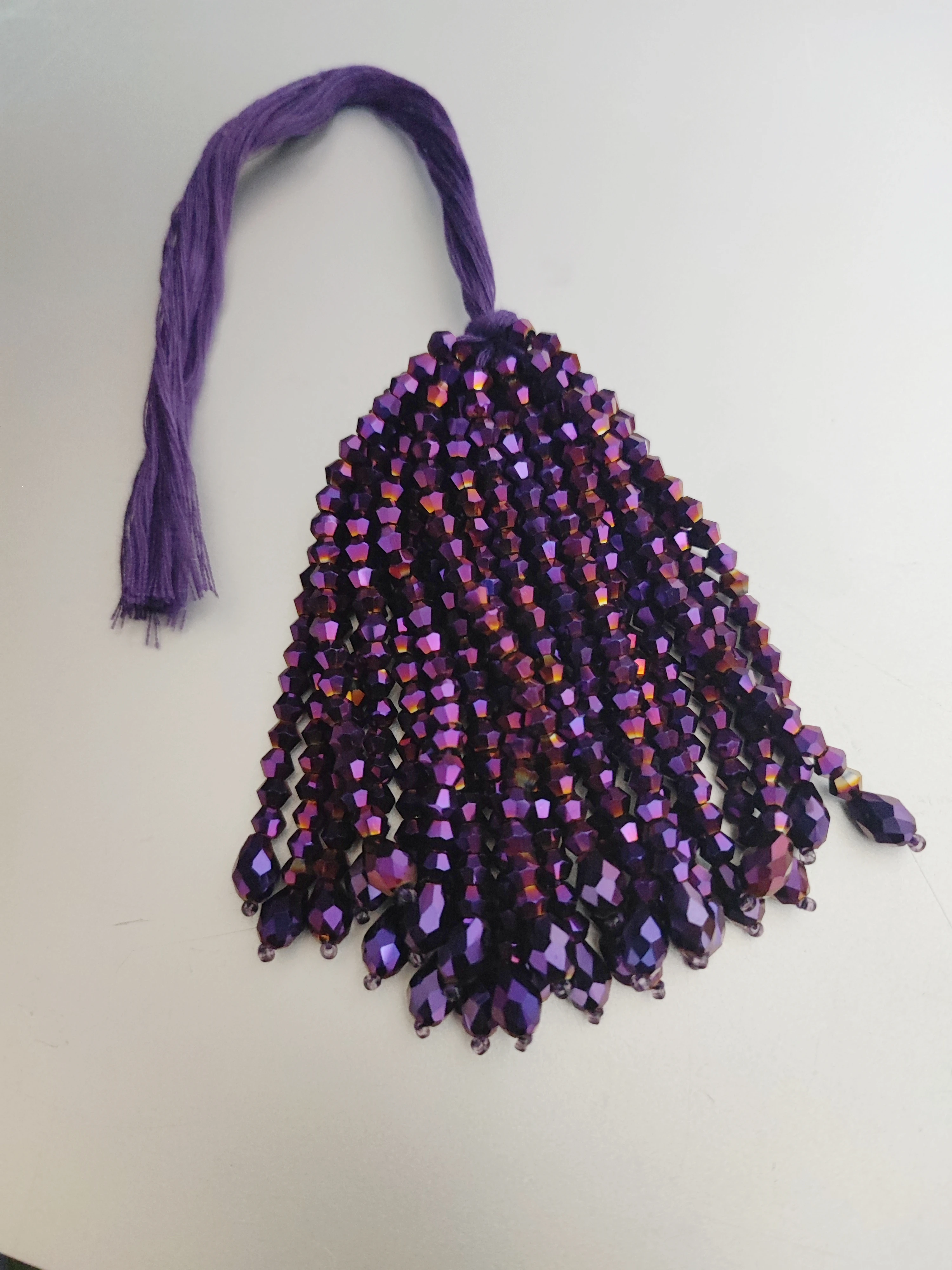 8.5cm Wide Individual Crystal Beads Beaded Fringe, Red,Orange,Blue,Black,Clear,Amethyst Crystal Tassle Dropper,Custom Colors