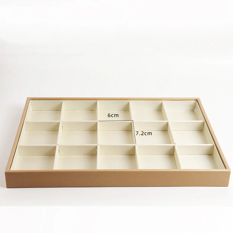 Multi grid Jewelry Counter Display Tray Case Necklace Bracelet Ring Earring Watch Storage Organizer Jewelry Box Drawer Holder