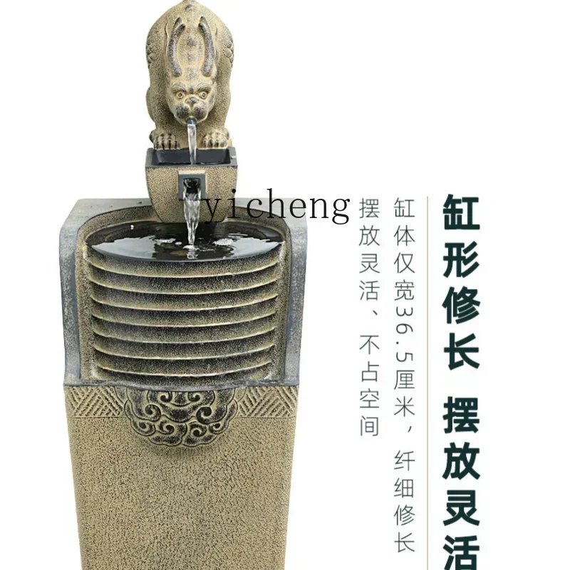 WW15Chinese-style flowing water ornament   decoration indoor living room balcony outdoor circulating water landscape fountain