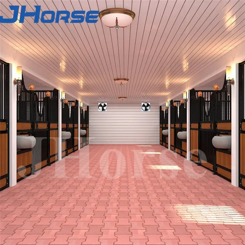 

Mobile Premade Steel Structure Horse Equipment Tack Boc Anti Slip Cow Panel Classic Horse Panel House Horse Stable Box