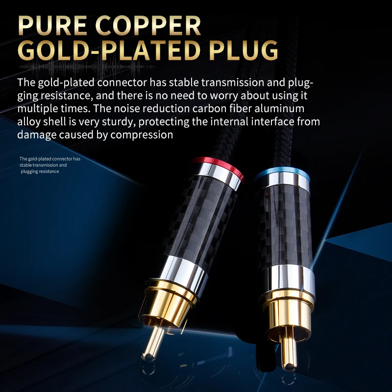 HIFI Lightning to 2RCA Cable for iPhone High end OFC Silver Plating Mobilephone Amplifier Interconnect to RCA Cable