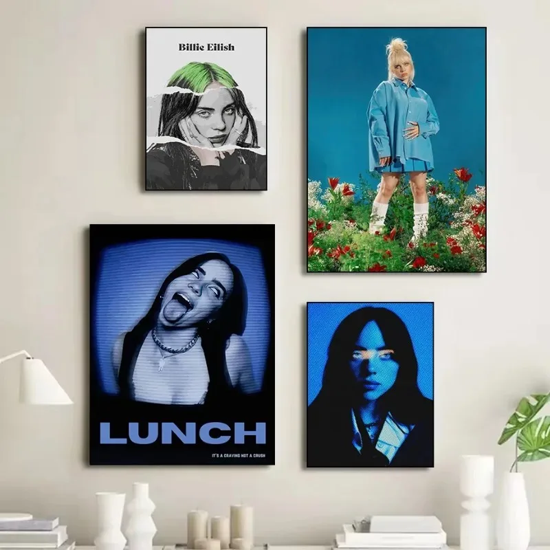 Hot Singer B-Billies Series Poster Print Canvas Art Pictures Home for Living Room and Bedroom Wall Decor Frameless Painting