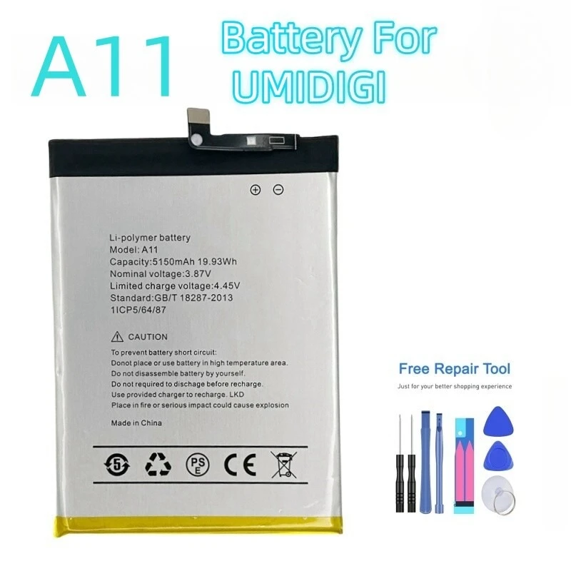high quality Replacement Battery 5150mAh 3.85V for UMIDIGI A11 Smart Cell Phone