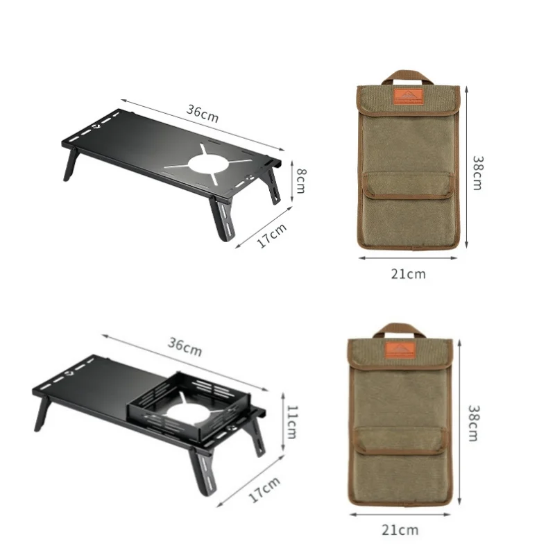 Imagem -02 - Mesa de Fogão a Gás Portátil de Windproof Stand Tabela de Isolamento Térmico Aranha Borboleta Camping Novo Aço Inoxidável