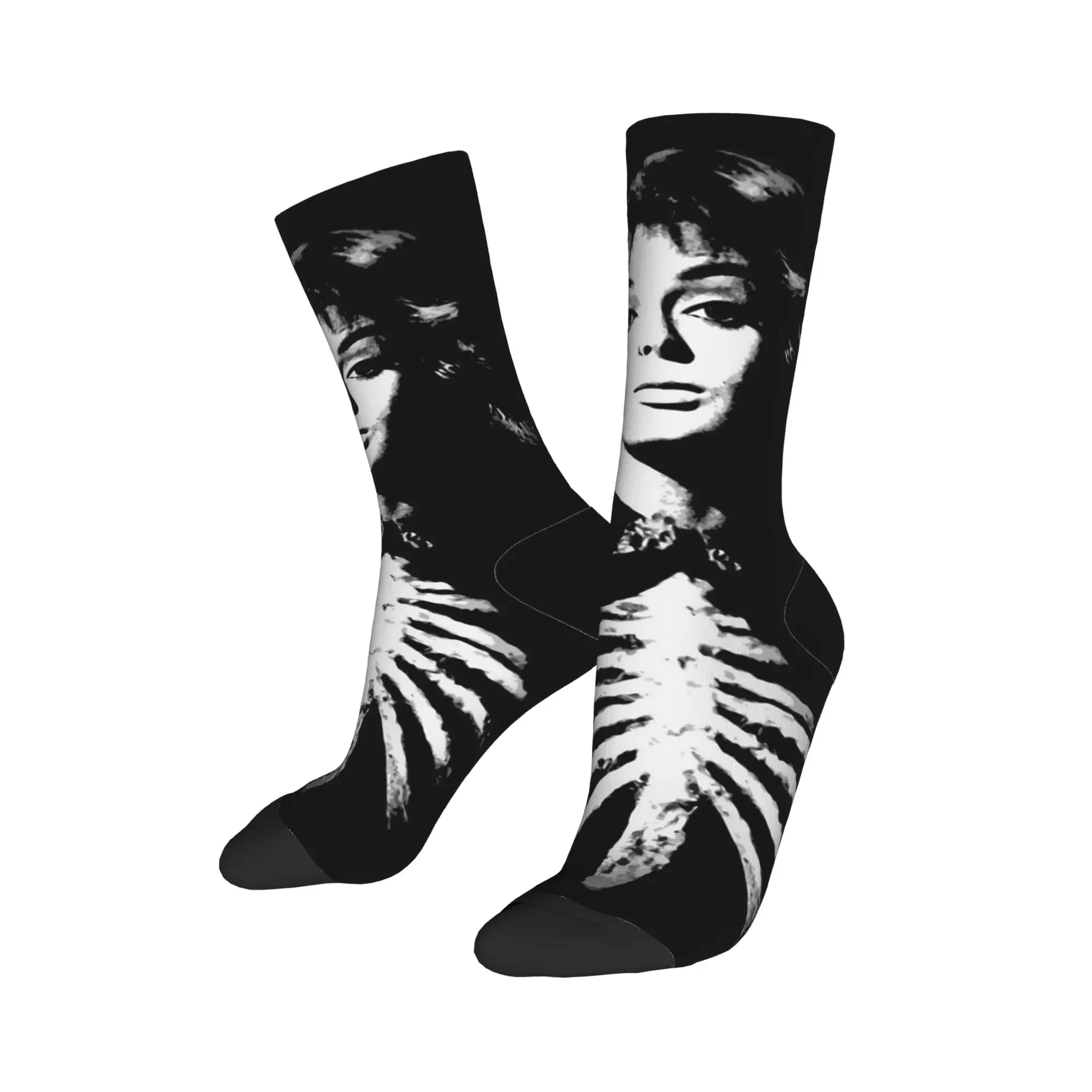 Barbara Steele Queen of Horror Scream Socks Men Women Socks High Quality Spring Summer Autumn Winter Middle Tube Socks Gift