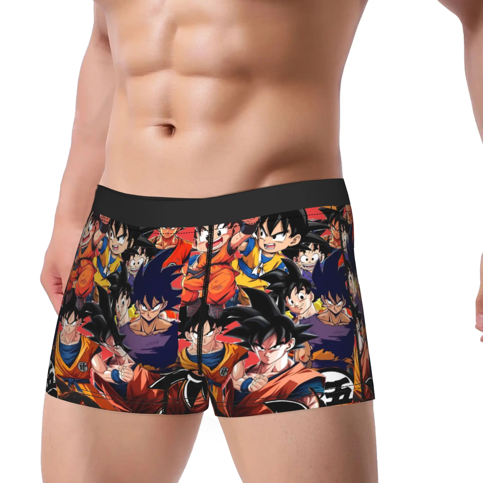 D-Dragon B-Ball 3D Japanese Anime Underwear  Men Shorts Briefs Classic Boxershorts Quality Pattern Oversize Panties