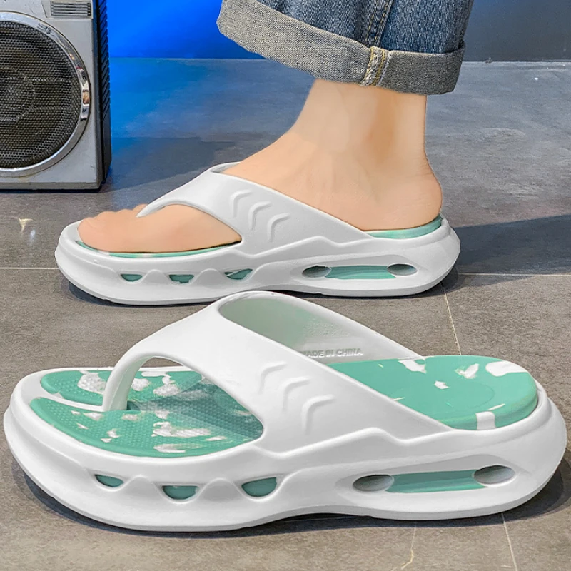 

New Men's EVA Platform Flip Flops Home Non-slip Soft Sole Slides Outdoor Beach Sandal Shoes for Couples Sandalias De Hombre 2025