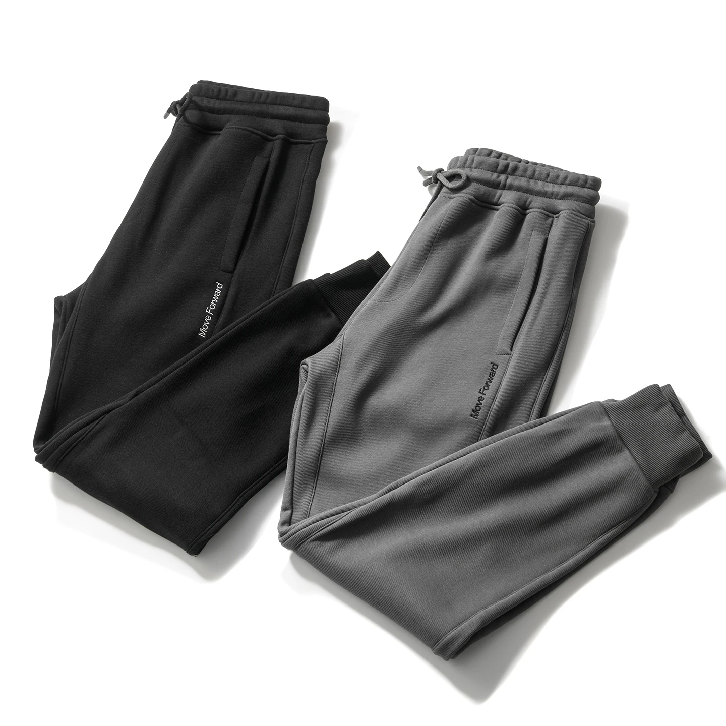 

Men's Thiened Fce Sports Casual Pants Straight Leg Bumpons Trousers Autumn Winter All-Match Cotton Polyester Blend