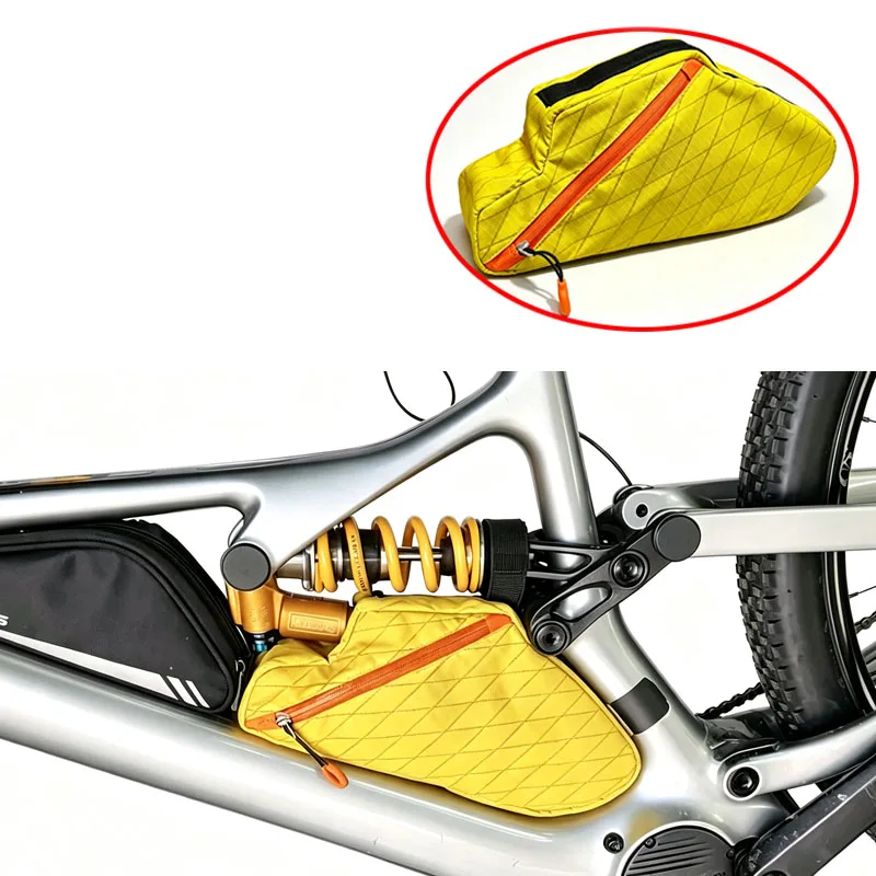 1PCS For DJI Amflow eMTB Triangle Frame Bag Fully Waterproof X-Pac Fabric Bike Storage Pack with YKK Zipper Cycling Accessories