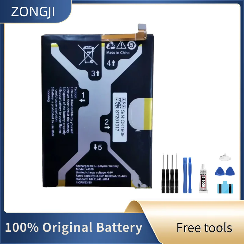 

Новый аккумулятор 4000 мАч для OUKITEL Y4800 ORIGINALE AKKU, аккумуляторы + бесплатные инструменты