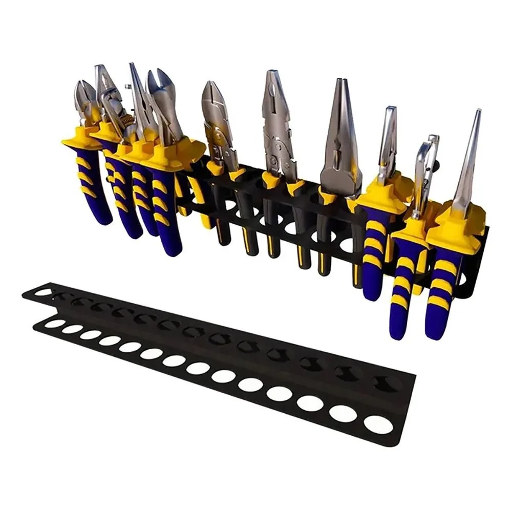 1Pcs New Workshop Accessory Pliers Holder Hand Tool Wall Mounted Screwdriver Wall Rack Steel Hammer Plier Tool Storage Organizer