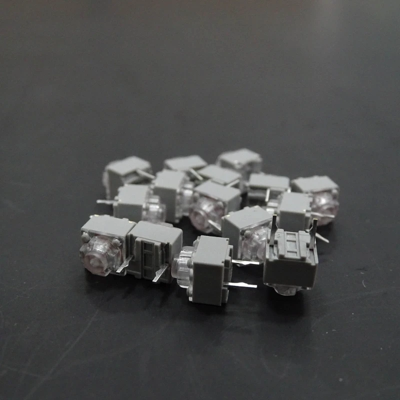 F3KE 2PCs/10PCs HUANO Quiet Micro Switches 10Million Clicks Quiet Mouse Button Micro Switches 2Pins 6x6x7.2mm