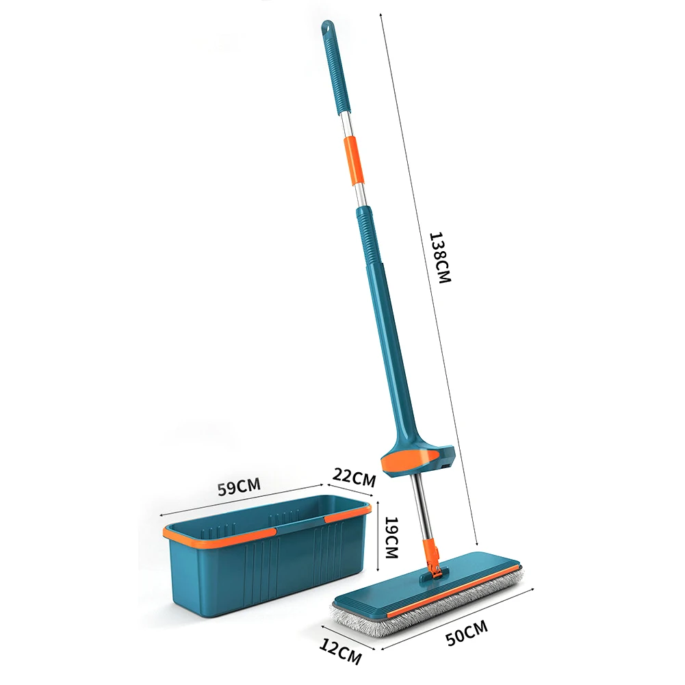 Hand Free Mop For Home Dry And Wet Microfiber Mop For Bathroom