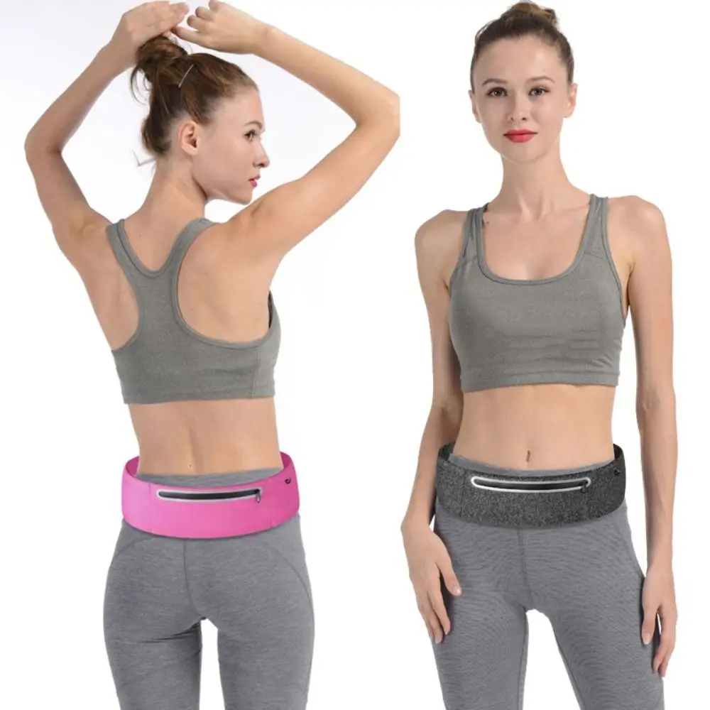 حقيبة خصر رياضية رفيعة للغاية للهاتف المحمول، حقيبة خصر للجري متعددة الوظائف، حقيبة هاتف رياضية قابلة للتنفس