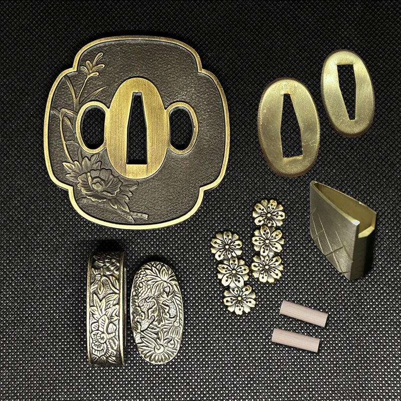 

Set Guard Handmade Tsuba Fittings For Japanese Samurai Sword Katana Wakizashi Tanto Customized Swords