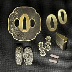 Handmade Set Guard Tsuba Fittings for Japanese Samurai Sword Katana Wakizashi Tanto - Customized Sword Accessories