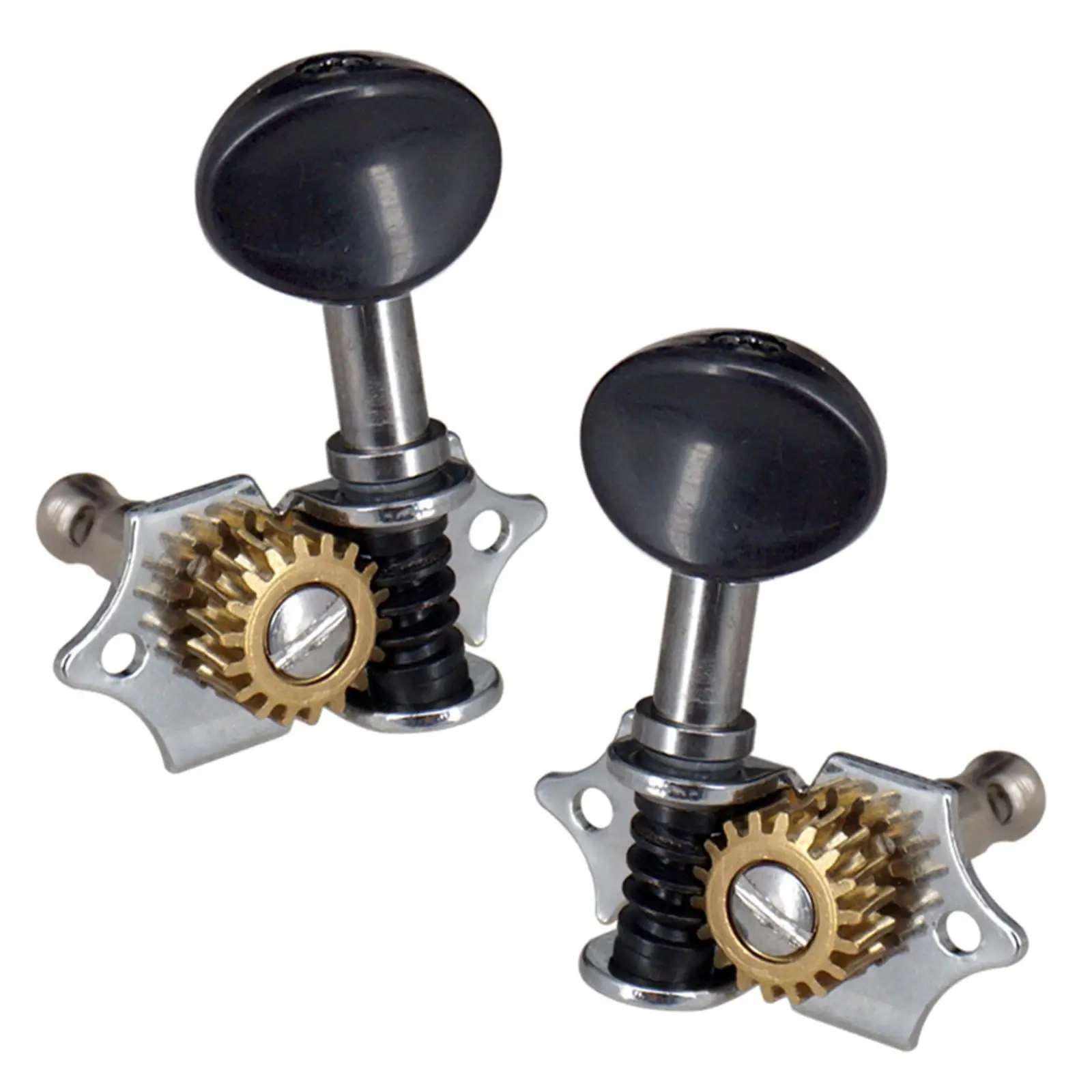 4Pcs Ukulele Tuning Pegs Ukelele String Replaces Small Steel Machine Heads with Ferrules Screws Front Hole Guitar Accessories