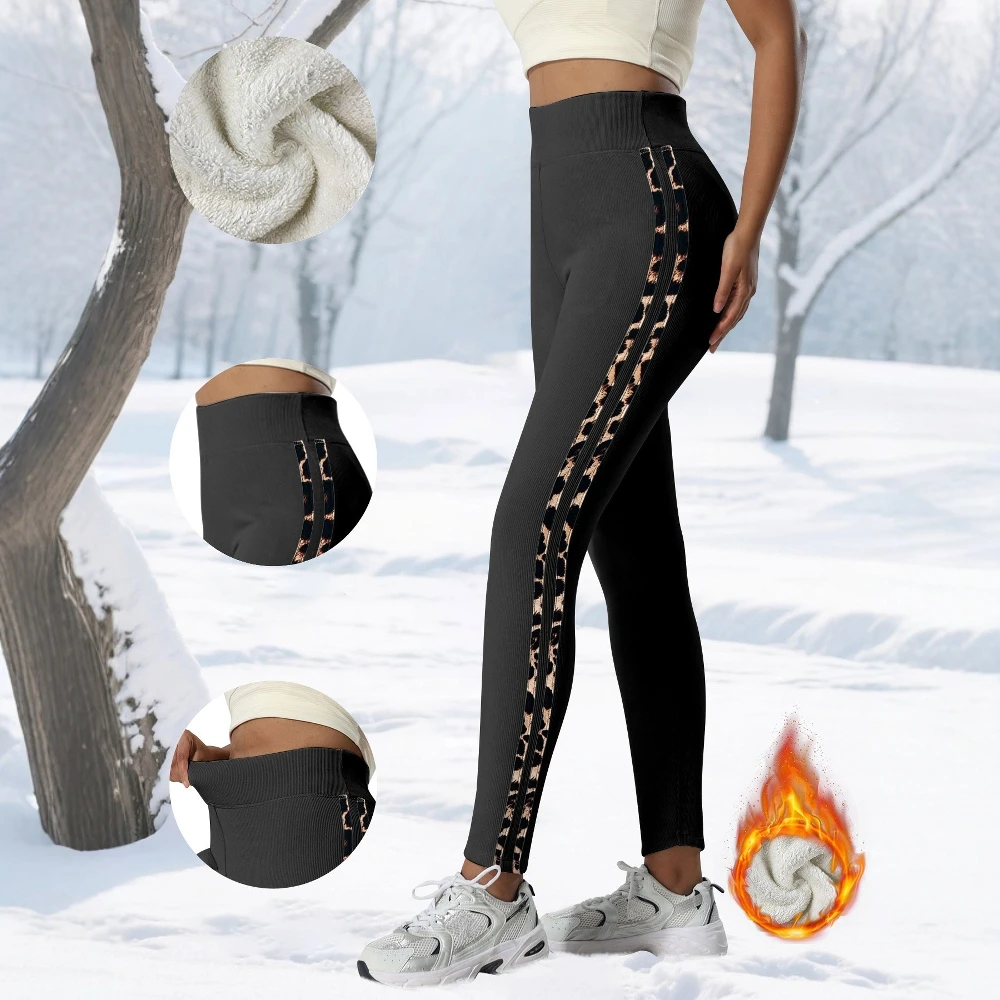 الأكثر مبيعا عالية الخصر الصوف مبطن طماق مرنة التخسيس حجم كبير السراويل النسائية النمط الأوروبي السراويل الطويلة