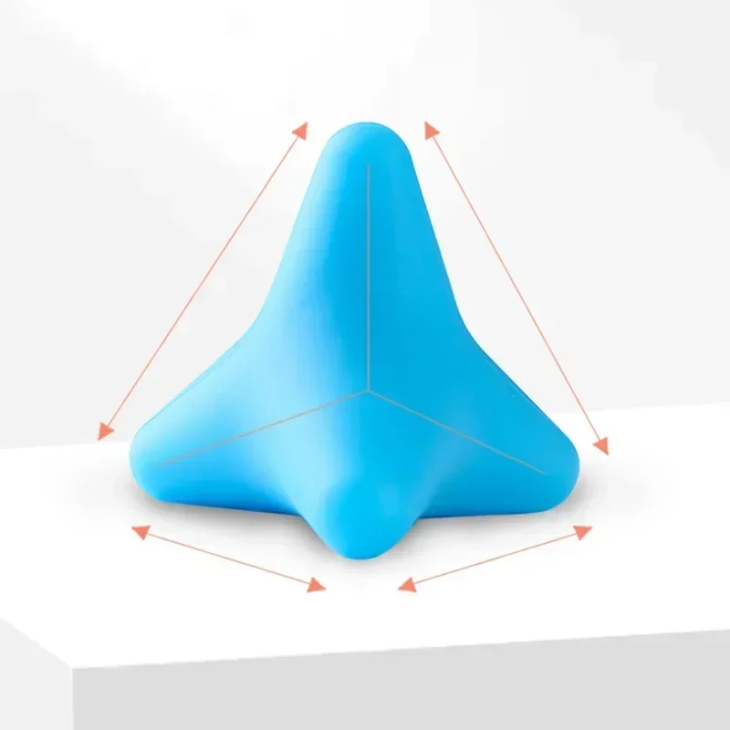 Силиконовый массажный конусный треугольный аппарат для расслабления, шариковый аппарат для расслабления мышц, торакального, позвоночника, спины,