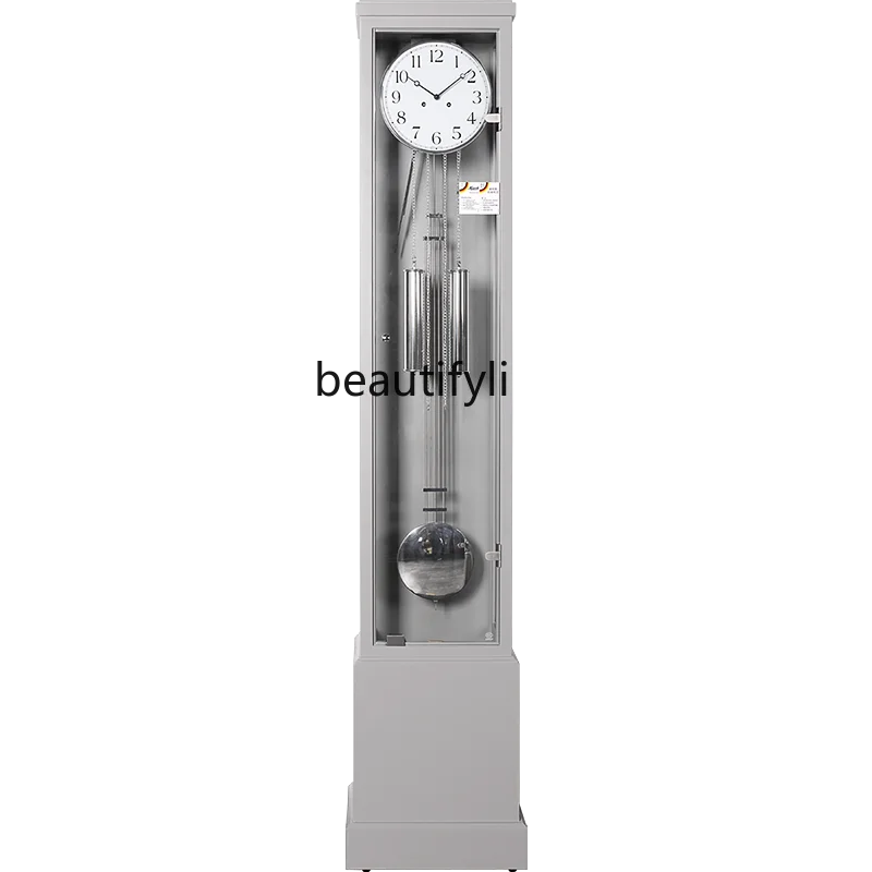 

Простые напольные часы, гостиная, европейские легкие роскошные часы от пола до потолка с большим сиденьем, современное оборудование с механизмом Helmler