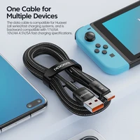 Toocki 6A USB vers Type C câble pour Huawei Xiaomi PD 100W chargeur de Charge rapide USB C cordon de données Charge rapide pour Samsung Oneplus 3