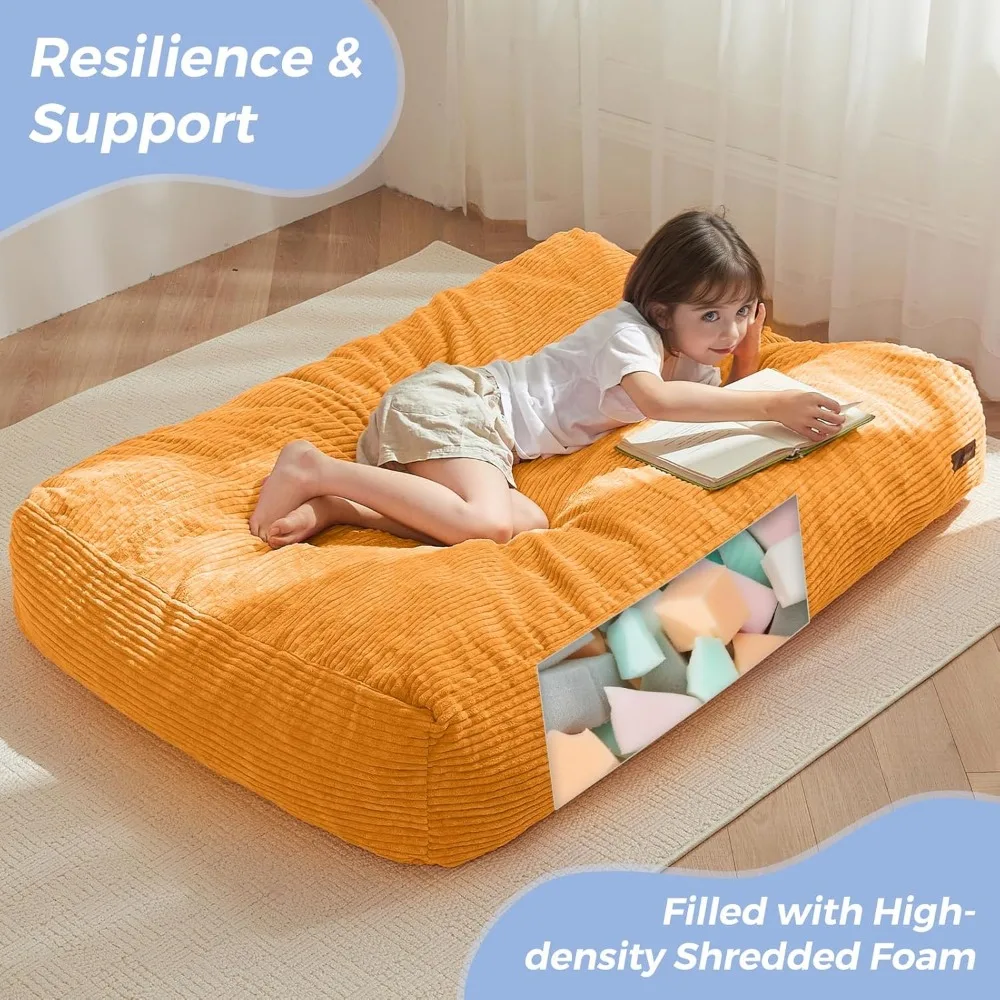 كرسي وسرير بين باج قابل للتحويل للأطفال، قماش سروال قصير قابل للغسل في الغسالة