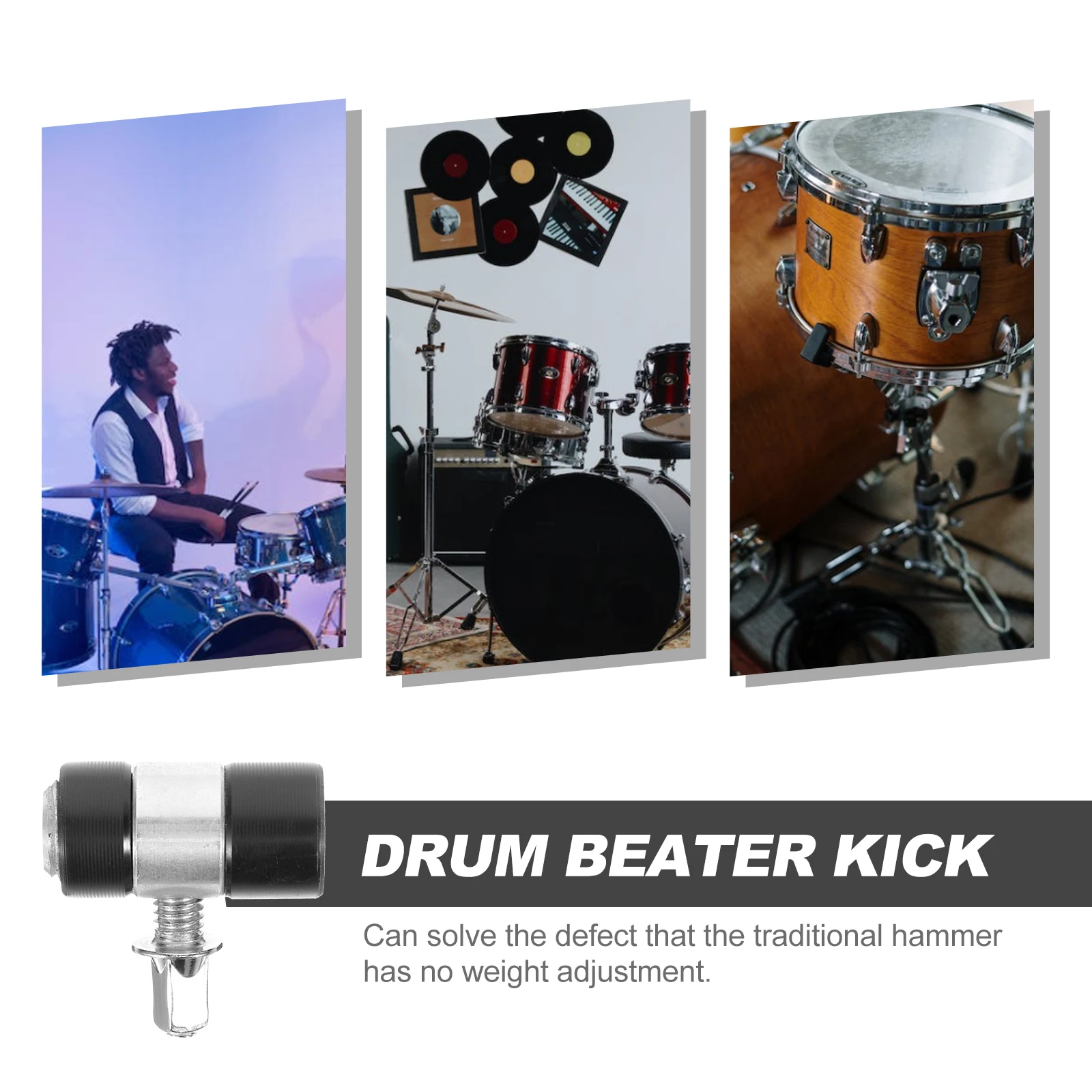 

Percussion Hammer Head Snare Drum Accessories Metal Kick Pedal Beaters