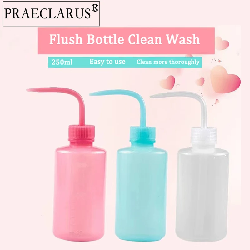 2pcs 250ml Eyelash Extension Flush Clean Non-Spray 3 Colors Tattoo Diffuser Soap Supply Bottle Wash Squeeze Bottle