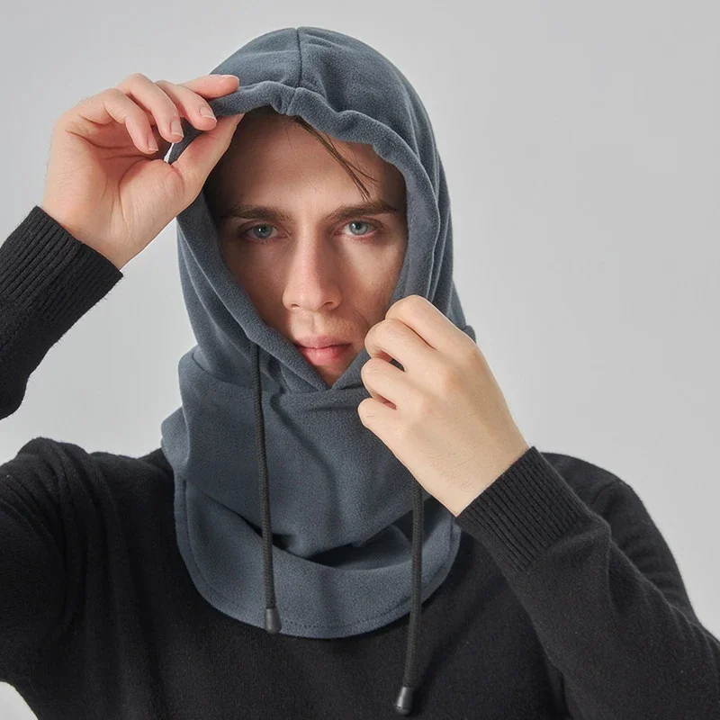 Warm Winter Cap Windproof Polar Fleece Cycling Balaclava Mask Adjustable Thermal Cold Proof Unisex Neck Cover Motocycle Ski Mask