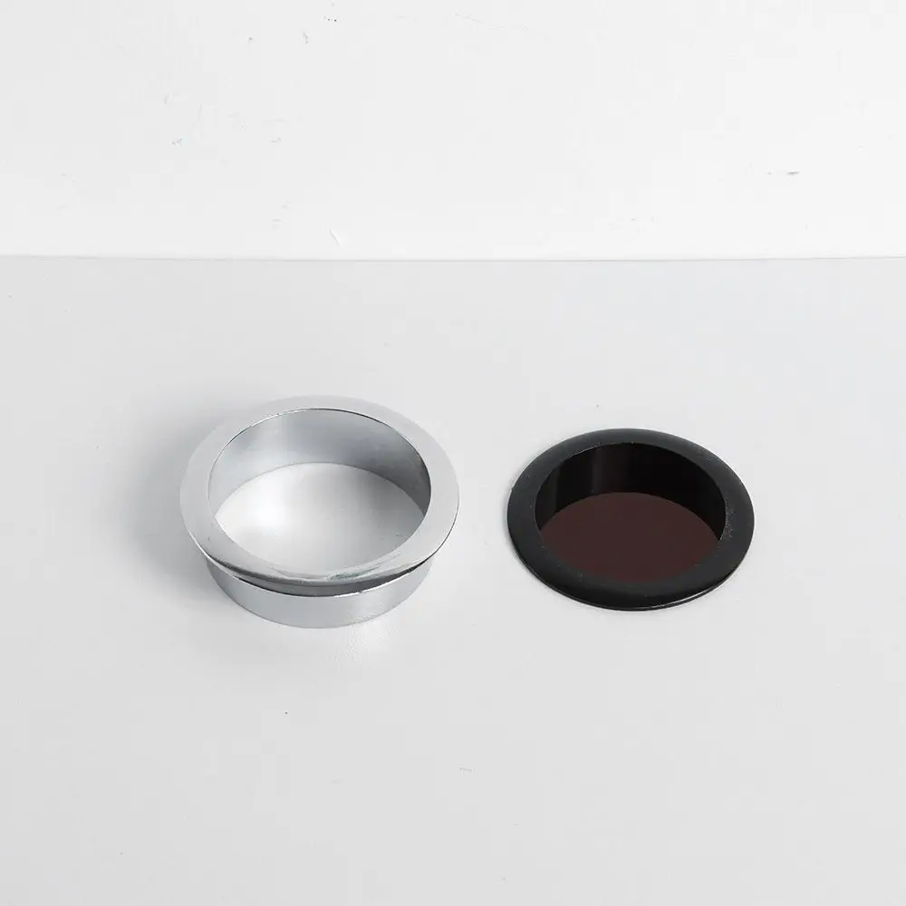 Zinc Alloy Computer Desk Cable Grommets Wire Hole Cover Cabinet Vent Hole Decor Plug Cable Outlet Port Furniture Hardware