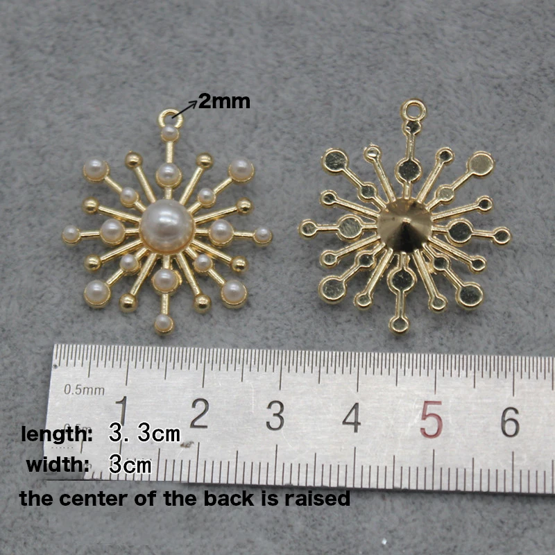 DIY Handmade Hair Jewelry Boho Starburst Pendant Star Filigree Gold Color For Cute  Dress Coat Accessories  Halo Crown Making