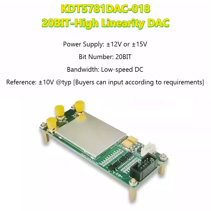 AD5791 Module 20Bit-DAC Digital-to-Analog Converter High Accuracy Voltage Generator Calibration Voltage Source KDT5781DAC-018