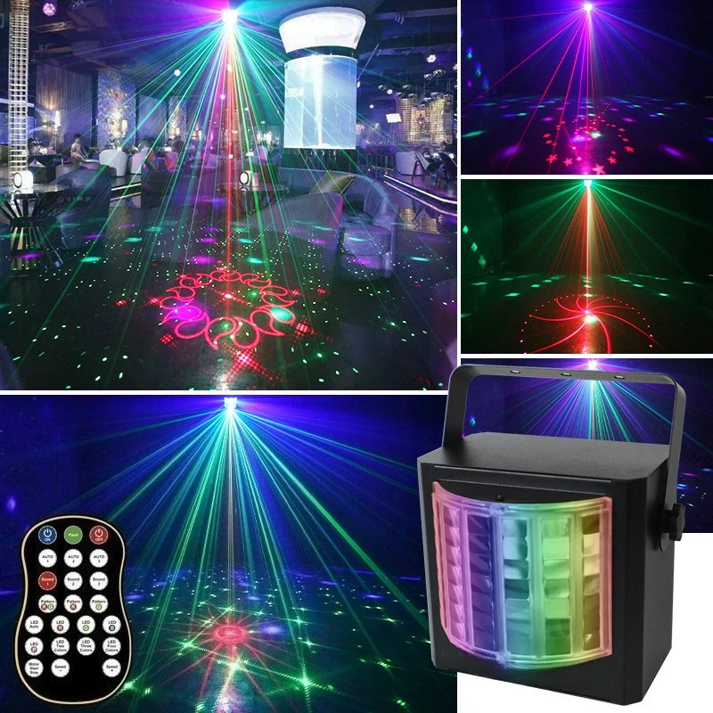 Mini Butterfly Stage Light LED Color Flash Atmosphere Lamp Bar KTV Party Decor Lighting