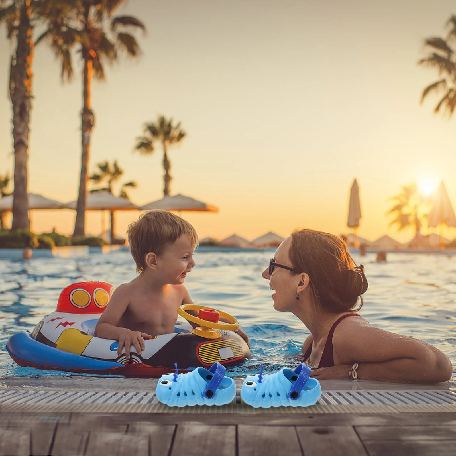 

1Pair Beach Sandals Non-Slip Summer Shoes Cartoon Cool for Boys Girls Blue 25 15Cm Boys Sandals Girls Sandal Beach Sandal