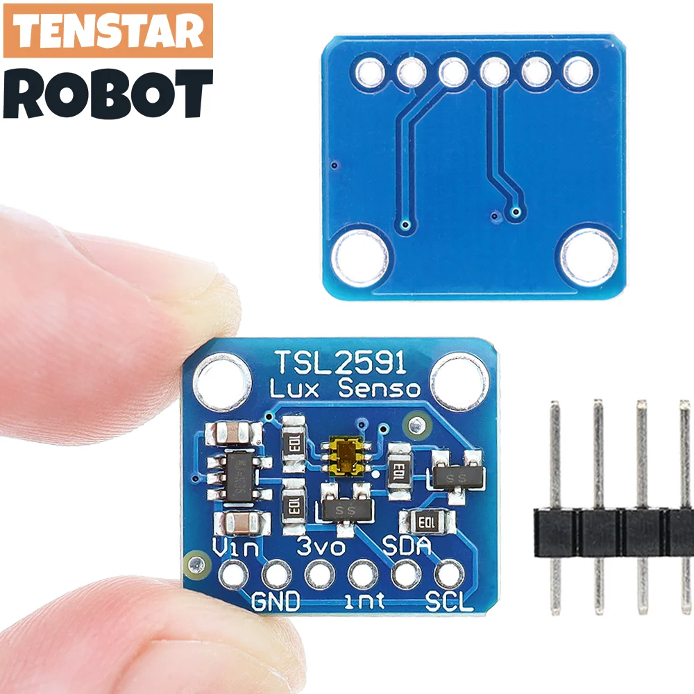 TENSTAR TSL2591 IIC I2C Módulo de ruptura de Sensor de luz Sensor Digital LUX de rango dinámico alto TSL25911FN 3,3 V 5V Diy electrónico