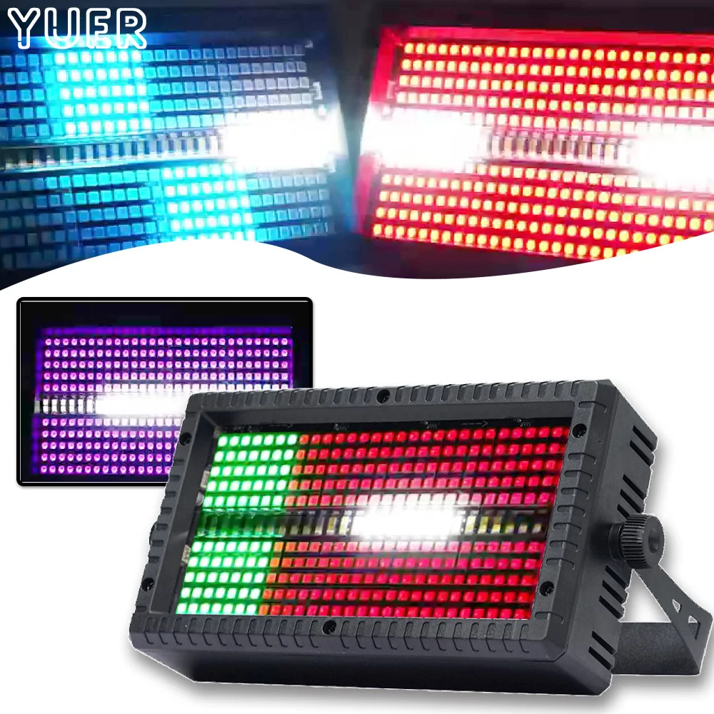 mini white led strobe stage light corrida de cavalos home party decoracao de noite de ferias rgb segmentos 280 pcs 01