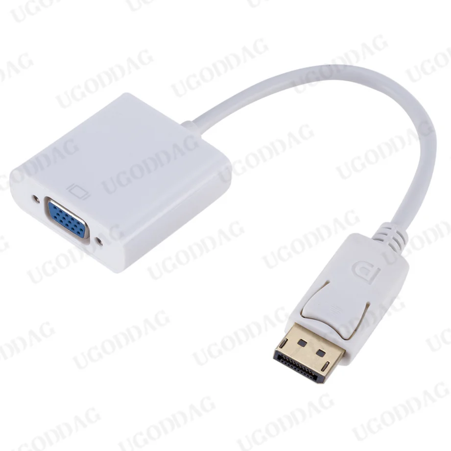 DisplayPort Display Port DP to VGA Adapter Cable Male to Female Converter for PC Computer Laptop HDTV Monitor Projector