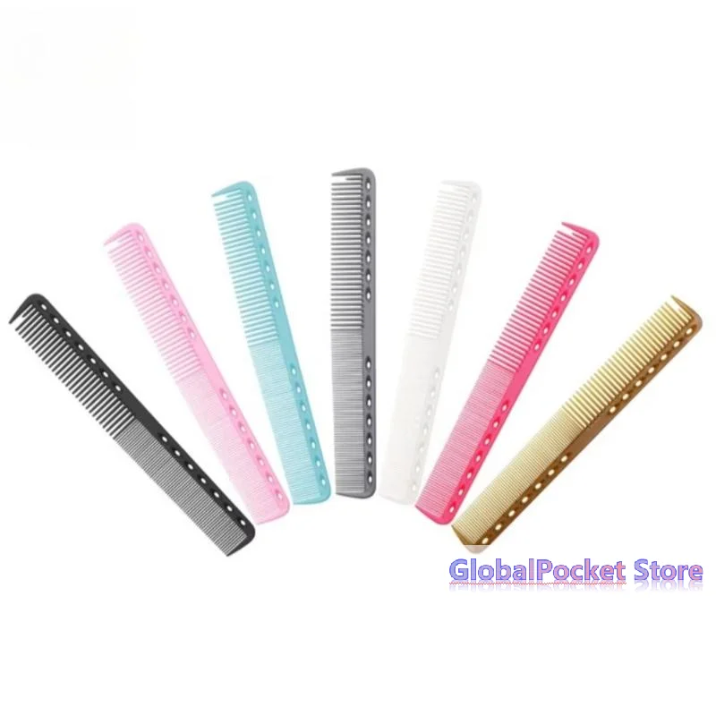 [TG823]Professional Hairdressing Comb Dual Sided Carbon Fiber Barber Styling Comb Heat Resistant Cutting Carbon Comb Multi Color