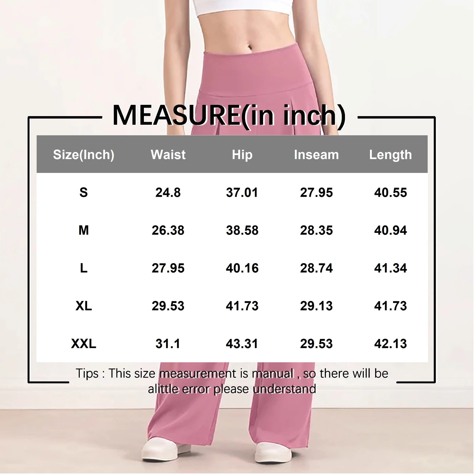 Dames sportbroek met wijde pijpen Slanke broek Woon-werkvrouw Yogabroek met zakken Comfortabele elastische broek met wijde pijpen Drama Taw 2019