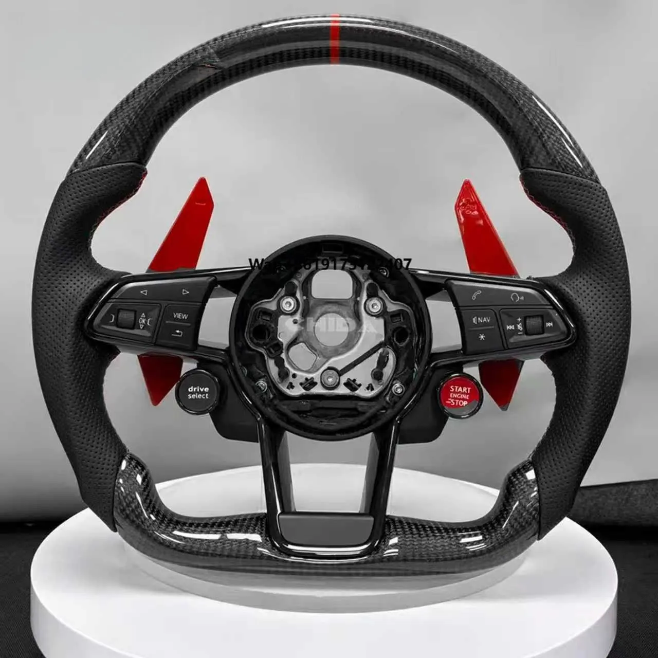 

Upgraded New Carbon Fiber Black Car Steering Wheel, Suitable for A1/A3/A4/B9/A5/A6/A7/C7/Q5/S5/S9/Q3/Q7/RS3/RS5-GKHIR