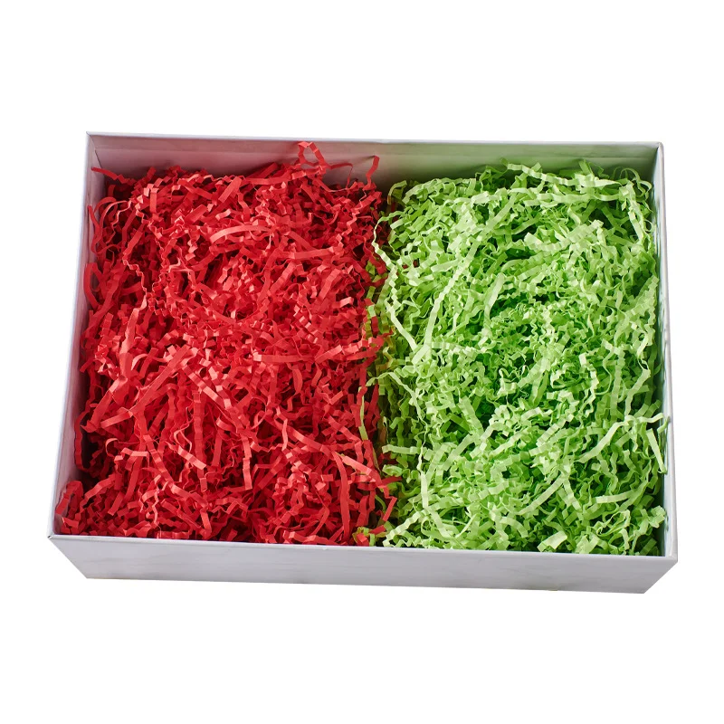 100-1000g Multi color Wrinkle Lafite Grass Paper Scrap DIY Gift Box Filling Party Wedding Candy Christmas Decoration paper