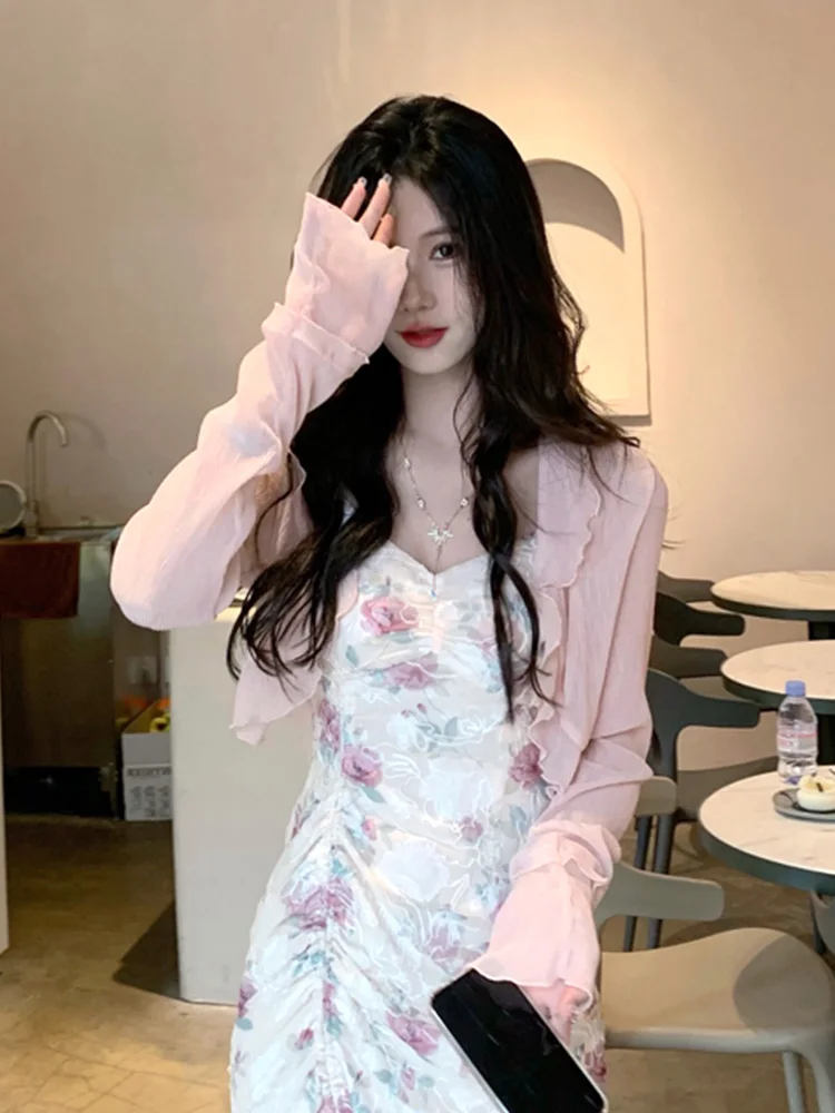 Elegant Short Sleeve Women's Summer New Style Fairy Atmosphere Sun Protection Clothing Outerwear Shawl Cardigan Thin Cover up