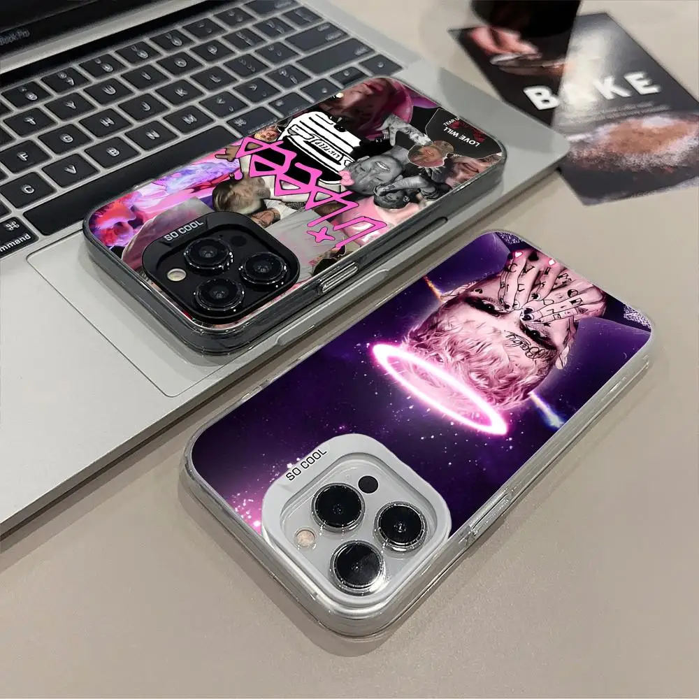 

Чехол для телефона Lil Peep Rapper для iPhone 17 16 15 14 13 12 11 X XR XS 8 7 Air Pro Max Plus, полупрозрачный, разноцветный