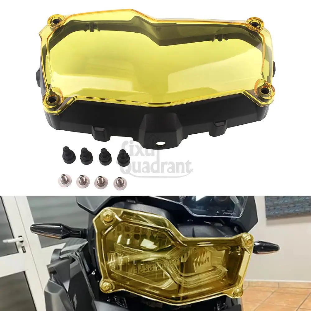 Motorcycle Yellow Headlight Guard Grille Grill Cover Protector Fit For BMW F750GS F850GS F 850GS F850 GS ADV Adventure 2018-2023