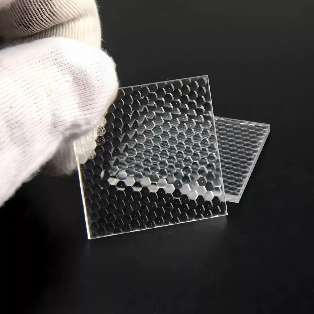 Acrylic Lens Compound Eye Ultra Thin Industrial Optical LED Lens 30x30mm Physical Optical Lens VR 3D Printing Customizable