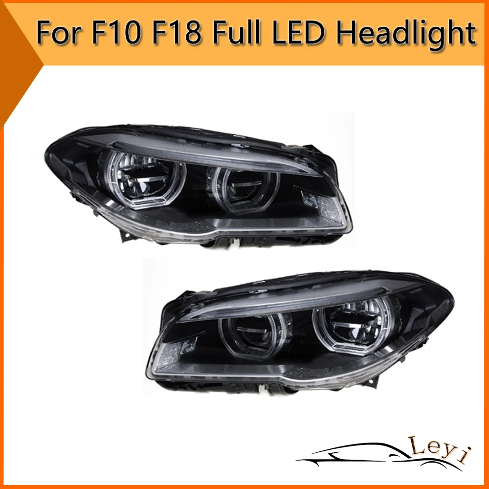 Front Lamp For BMX 5Series F10 F18（Full LED Headlight）Assembly Lens Projector Turn Signal Daytime Running Lights Accessories