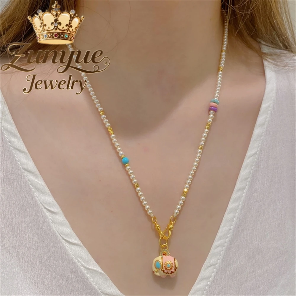 

Like Pearl Necklace Accessories New Chinese-Style Sweater Chain, High-End, Long And Light Luxury Beaded Charms Exquisite Elegant
