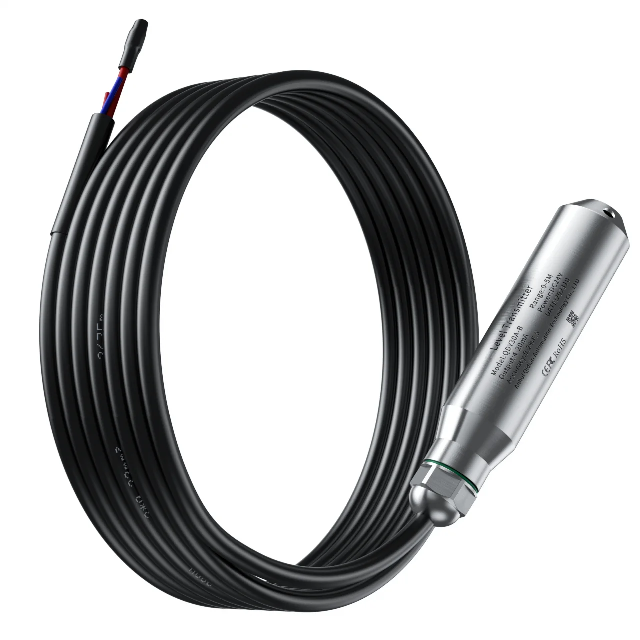 Imagem -03 - Transmissor de Nível Líquido Hidrostático Transdutor de Nível Líquido Sensor de Nível de Água Rs485 420ma 010v 2m 5m 10m 15m 20m